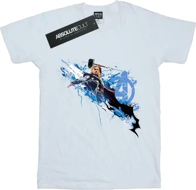 Produktbild von Marvel Avengers - "Splash" T-Shirt für Herren BI392 (3XL) (Weiß)
