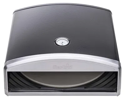 Productafbeelding van Char-Broil 140126, Pizzasteenaccessoire, Zwart, Metallic, Roestvrij staal, Steen, 410 mm, 422 mm, 145 mm