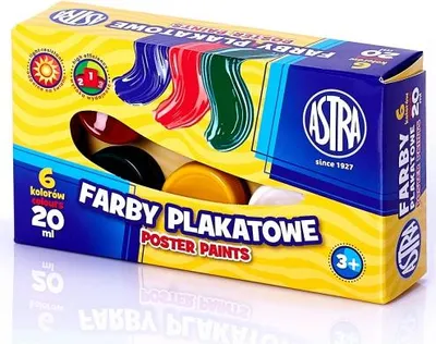 Produktbild von Astra Plakatfarben Set 6 Farben - 20 ml Tuben
