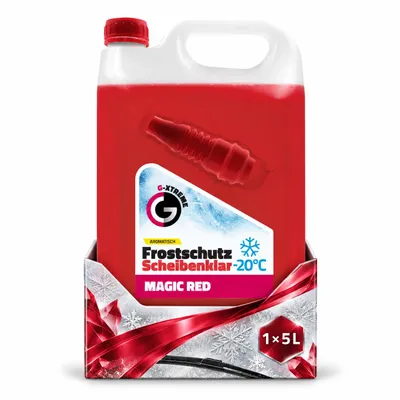 Zdjęcie produktu dla G XTREME Płyn do ochrony przed zamarzaniem układu chłodzenia, kolor czerwony, 5 litrów, do -20°C, gotowy do użycia, Obraz wygenerowany przez AI