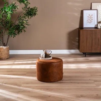 Produktbild von Bronx71 Hocker Kyla rund cognac
