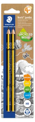 Immagine prodotto di STAEDTLER Bleistift NC jumbo 2 ST Blisterkarte HB Dreikant