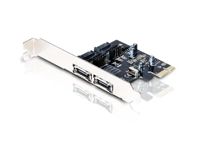 Produktbild von Conceptronic CSATA600EXI, PCIe, SATA, eSATA, Schwarz, China, ASMedia ASM1061, 6 Gbit/s