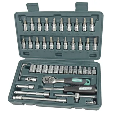 Produktbild von BRÜDER MANNESMANN Steckschlüssel-Satz 1/4" 46-teilig