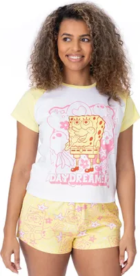 Produktbild von SpongeBob SquarePants - Dámské pyžamo s krátkým rukávem NS7228 (M) (Pestrobarevné)