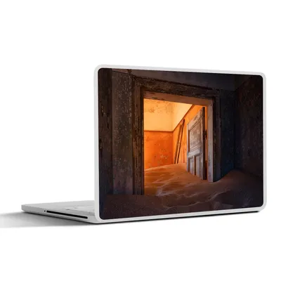 Produktbild von MuchoWow® Laptop Aufkleber Sticker Cover Tür - Sand - Haus - Architektur 30x21 cm - Sticker für Laptop - Selbstklebend