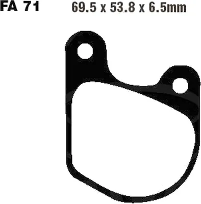 Obrázok produktu pre Brzdové doštičky na predné koleso pre Harley Davidson FXE 1200 Super Glide Shovelhead, rok výroby 1978–1980, brzdové doštičky od EBC –