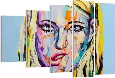 Produktbild von Bild auf Leinwand - Leinwandbild - Öl Malerei Porträt Frau - 150x100cm - Wand Bild - Wanddeko - Leinwanddruck - Bilder - Kunstdruck - Wanddekoration - Leinwand bilder - Wandkunst - EG150x100-2904