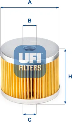 Produktbild von Kraftstofffilter UFI 26.652.00 für FIAT DUCATO Kasten (280) Filtereinsatz