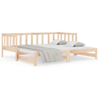 Immagine prodotto di The Living Store letto da giorno allungabile 2x(80x200) cm in legno di pino massiccio