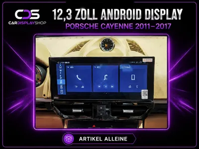 Produktbild von 12,3" Android Display Porsche Cayenne 2011-2017 PCM 3.1 MTK8667 8-Core 8GB/128GB CarPlay & Android Auto