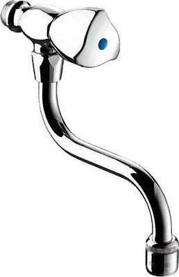 Produktbild von Delabie Wand Ventil für Waschrinne G1/2B mit Schwenkauslauf L150mm