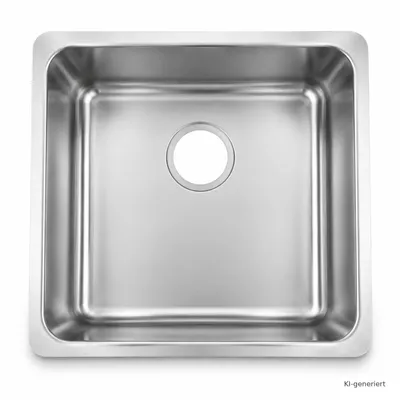 Produktbild von Edelstahlspüle 490x440 mm 304 Küchenspüle Einbauspüle Unterbau mit Siphon