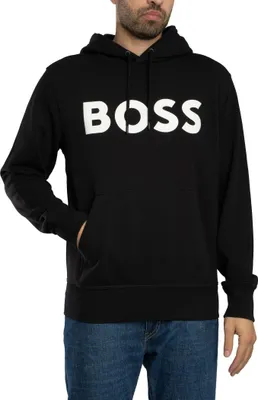 Produktbild von BOSS Webasic Grafik-Pullover-Hoodie, Schwarz XXL