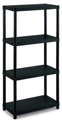 Obrázek produktu pro Regál na skladování - Modulární - 60 x 30 x 132 cm - 4 police - Snadné zasunutí