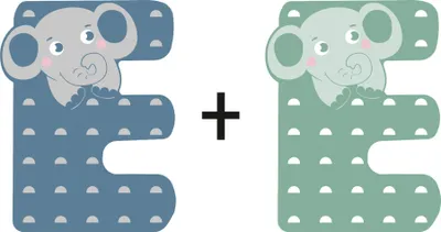 Produktbild von Small Foot Holzbuchstabe Tiere : Buchstabe E Buchstaben Sortierung: Buchstabe E