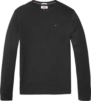 Productafbeelding van Tommy Jeans heren Tjm Original Rib longsleeve shirt, model DM0DM04409, met lange mouwen en ribbels