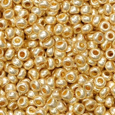 Image de KNORR prandell 213104761 Rocailles de Bohème Ø 2,5 mm or pâle