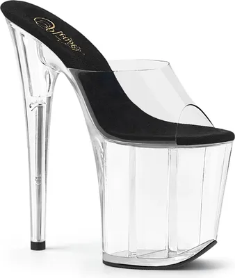Produktbild von FLAMINGO-801 Damen Slipper von Pleaser, Schwarz Transparent , EU 36, US 6