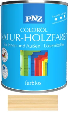 Produktbild von PNZ Natur-Holzfarbe Coloröl, Gebinde: 2.5L, Farbe: farblos