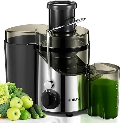 Entsafter, 65 mm Einfüllschacht, 3 Stufen, BPA-frei, mit Bürste