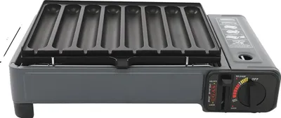 Obrázek produktu pro Plynový gril, nastavitelná regulace plamene, přenosný design, modrý