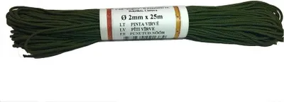 Produktbild von 25m Polyamidseil Stoffband Paracord Schnur Seil Flechtleine Ø2mm