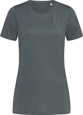 Produktbild von Stedman ST8100 | Damen Sport T-Shirt Crew Neck Active - Farbe: Granite Grey - Größe: M