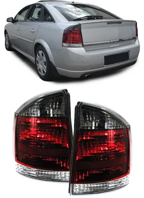 Obrázok produktu pre Zadné svetlo (ľavé/pravé) čierne s červenými prvkami, pre model Opel Vectra C, sedan, roky výroby 2002-2008