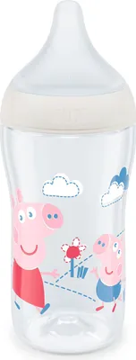 Immagine prodotto di NUK Perfect Match Peppa Pig Bottiglia in PP da 260 ml, bianca