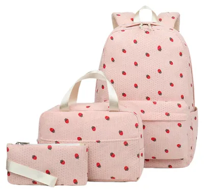 Imagen del producto de Mochila infantil para la escuela, con estuche y lonchera
