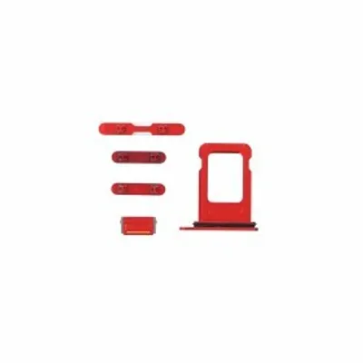 Produktbild von Tasten für iPhone 12 Ersatz Button Knopf Stummschalttaste Rot