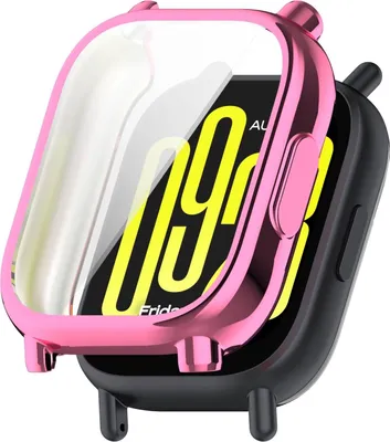 Image de Pour Xiaomi Redmi Watch 5 Lite Étui de protection complet en TPU souple tout compris Rose