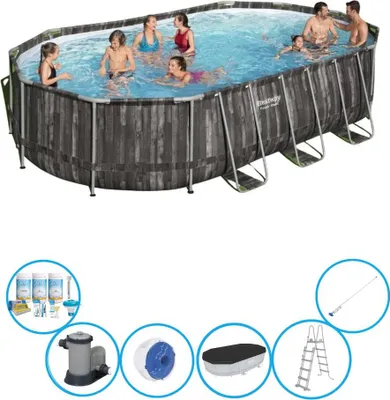 Obrázok produktu pre Bestway Pool Power Steel - Bazénová súprava - 610x366x122 cm
