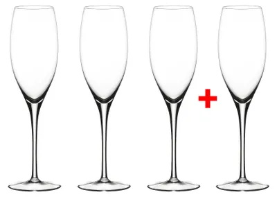 Immagine prodotto di Bicchiere da champagne Riedel per sommelier, collezione "Jahrgangschampagner". Acquista 4, paghi 3