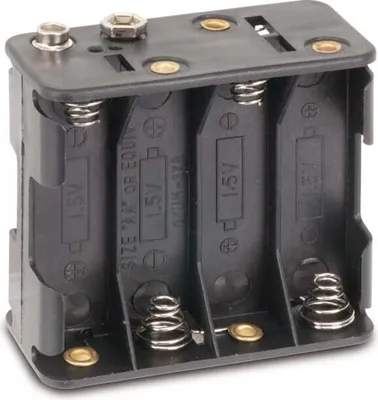 Produktbild von Batteriehalter, 8x Mignon, Clipanschluss