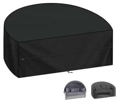Image de Housse de protection imperméable pour transat en rotin (205x110x80 cm)