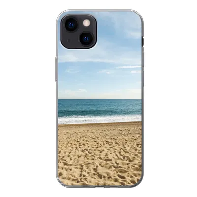 Produktbild von MuchoWow® Handyhülle Schutzhülle Hülle für iPhone 13 Strand - Sand - Meer Silikon Softcase Handy Hülle - Karteninhaber