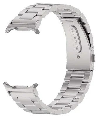 Obrázek produktu pro Pro Samsung Galaxy Watch Ultra 47mm Tři korálky z nerezové oceli Kovový náhradní řemínek na hodinky Silver