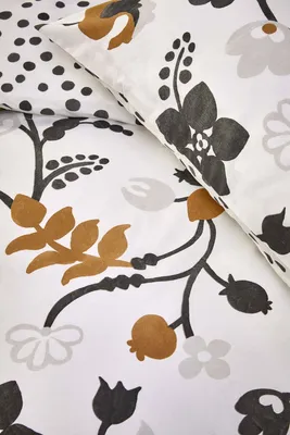 Produktbild von Walra Bettwäsche Dots & Flowers Weiß - 200x220 cm