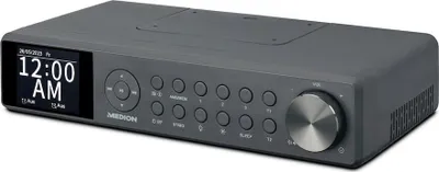 Immagine prodotto di MEDION P66750 Radio da sottopiano per cucina (radio da cucina DAB+, radio FM PLL, display a colori TFT oscurabile, timer di cottura, Bluetooth, striscia LED, materiale di montaggio incluso) grigio