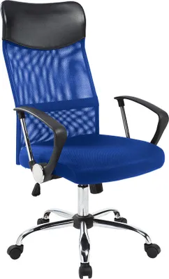 Obrázek produktu pro Ergonomická kancelářská židle s vysokou opěrkou - modrá
