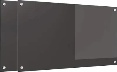 Zdjęcie produktu dla vidaXL Panel kuchenny 2 szt. ciemnoszary 90 x 50 cm Szkło hartowane