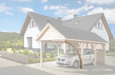 Produktbild von Leimholzrundbogen für Carport