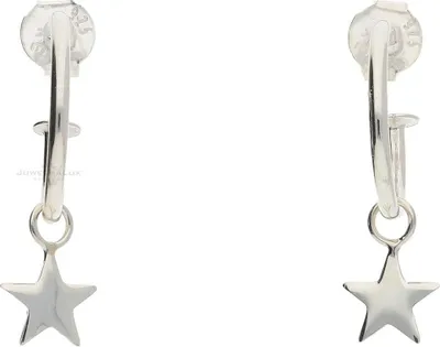 Produktbild von JuwelmaLux Stern Halbcreolen 925 Silber JL16-06-0362