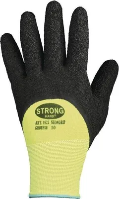 Produktbild von Handschuh NEONGRIP Gr.9 neongelb/schwarz EN 420,EN 388 PSA II STRONGHAND