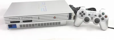 Obrázek produktu pro Konzole Sony PlayStation 2 stříbrná, PS2 + originální ovladač