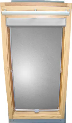 Produktbild von Rollo für VELUX Dachfenster THERMO Komfort Premium mit Blende und Haltekrallen VK/VE/VS - 089 Typ I - Baujahr ab März 1984 - Silber-Grau