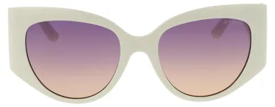 Produktbild von Guess GU00202 Sonnenbrille Damen Kunststoff Weiß 54-19-135