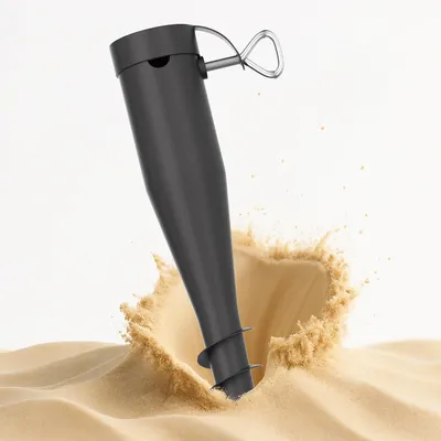 Produktbild von Sonnenschirmständer 4 x Bodenhülse, Sonnenschirmhalter, Strandschirmständer, Erdspieß für Strandschirm, winddicht, stabiler Schirmhalter, Sonnenschirm